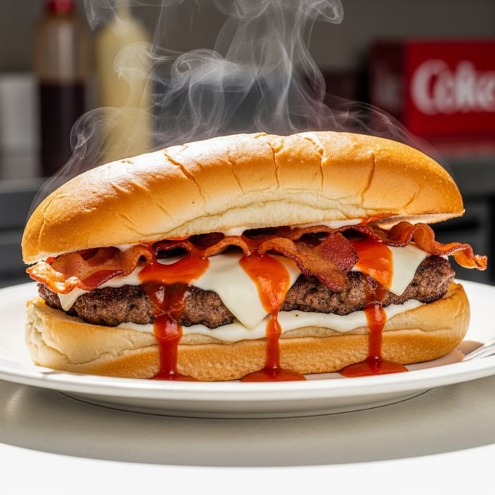 12" Bacon Cheeseburger Sub