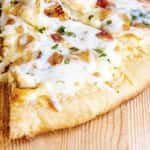 A Slice of Alfredo Chicken Pizza