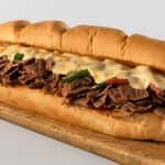12" Steak and Sausage Hoagie (Chop up Steak , Sausage, Onions, Mushroom, Green Pepper, Mozzarella Cheese & Baked)