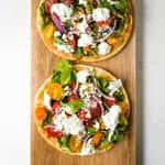 Greek Salad ( Pita Bread, Feta Cheese, Tzatziki Sauce & Greek Dressing Large)
