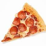 A Slice Cheese Pepperoni Pizza