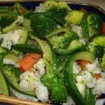 Steamed Been Curd & Vegetable