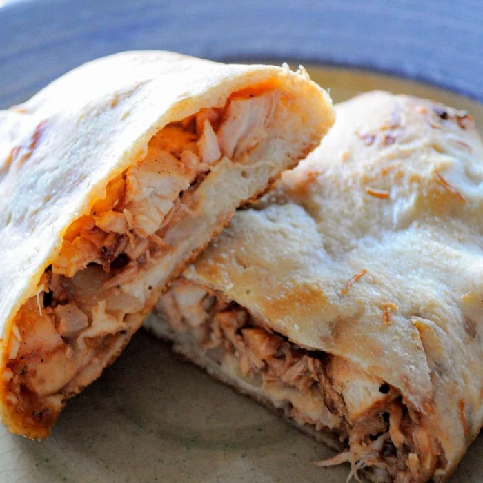Giant Calzone with Grilled Chicken